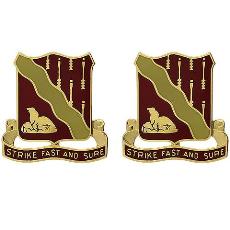 279th Signal Battalion Unit Crest (Strike Fast and Sure)